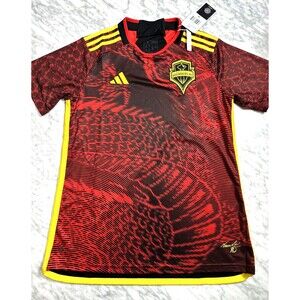 adidas MLS Seattle Sounders FC Soccer Jersey Bruce Lee Women's Medium Red HU1380